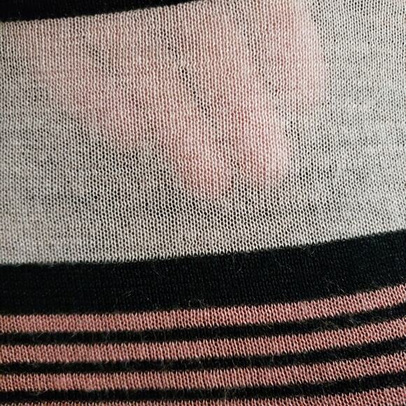 Ann Taylor LOFT Color Block Horizontal Striped Scoop Neck Sweater Medium - Picture 7 of 11